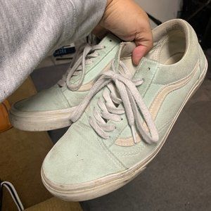 Vans Old Skool Mint/Cream Shoes - 10 Mens